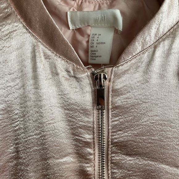 H&M Rose Gold Shiny Jacket - Picture 3 of 3